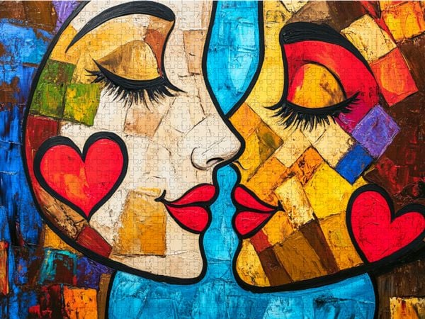 Produktbild: CALVENDO Puzzle Liebe und Gl&uuml;ck | 1000 Teile Lege-Gr&ouml;&szlig;e 64x48cm Foto-Puzzle f&uuml;r gl&uuml;ckliche Stunden
