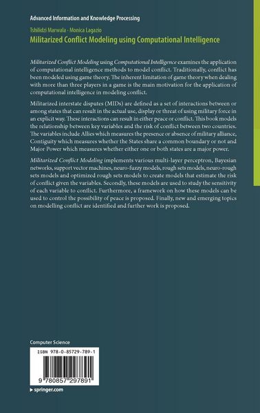 Produktbild: Militarized Conflict Modeling Using Computational Intelligence