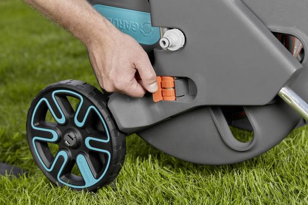 Produktbild: GARDENA 18520-20 Schlauchwagen CleverRoll L Easy Schlauchwagen 1 St. Grau, T&uuml;rkis, Orange