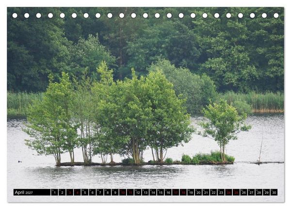 Produktbild: Naturparadies Mei&szlig;endorfer Teiche &ndash; Rund um den H&uuml;ttensee (Tischkalender 2027 DIN A5 quer), CALVENDO Monatskalender