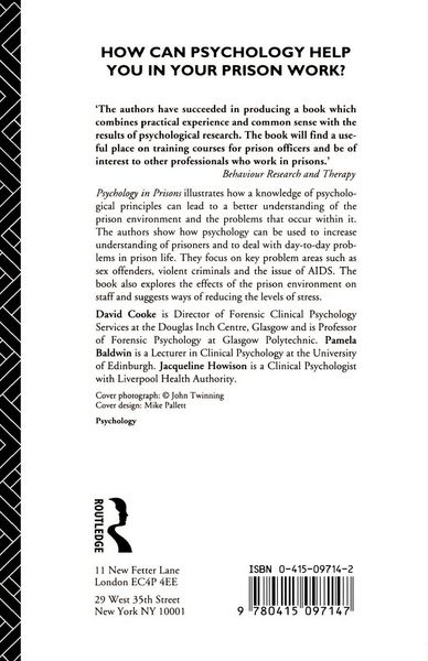 Produktbild: Psychology in Prisons