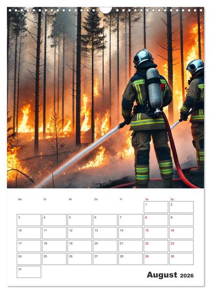 Produktbild: Heldentum im Einsatz - Ein Jahr mit den Lebensrettern (Wandkalender 2026 DIN A3 hoch), CALVENDO Monatskalender