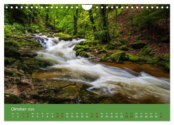 Produktbild: Wassertr&auml;ume im Schwarzwald (Wandkalender 2026 DIN A4 quer), CALVENDO Monatskalender