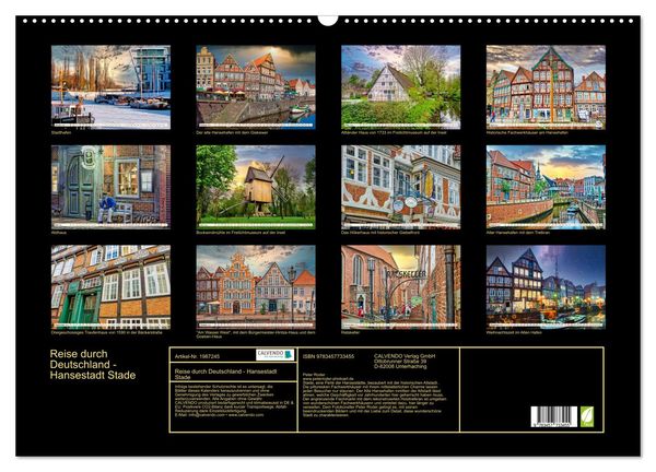 Produktbild: Reise durch Deutschland - Hansestadt Stade (Wandkalender 2026 DIN A2 quer), CALVENDO Monatskalender