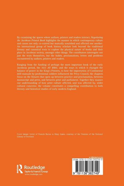 Produktbild: Negotiating the Jacobean Printed Book