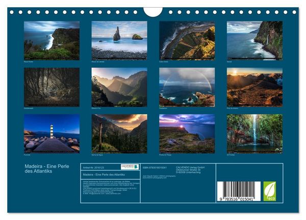 Produktbild: Madeira - Eine Perle des Atlantiks (Wandkalender 2026 DIN A4 quer), CALVENDO Monatskalender