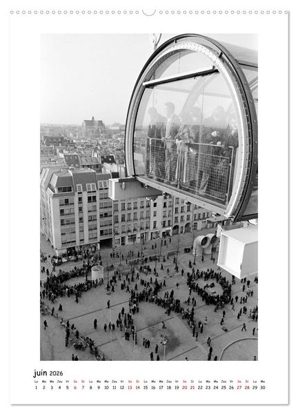 Produktbild: Visage de Paris, ann&eacute;es 1970 (Calendrier mural 2026 DIN A2 horizontal) calendrier de bureau