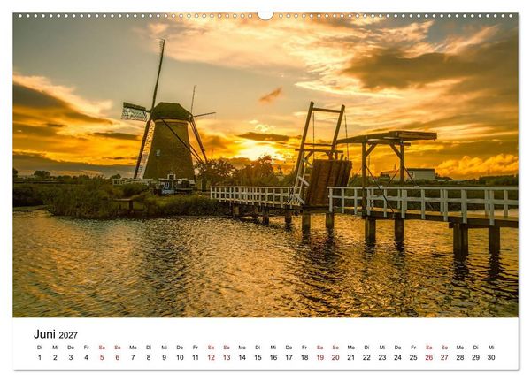 Produktbild: M&auml;rchenhafte Windm&uuml;hlen (hochwertiger Premium Wandkalender 2027 DIN A2 quer), Kunstdruck in Hochglanz