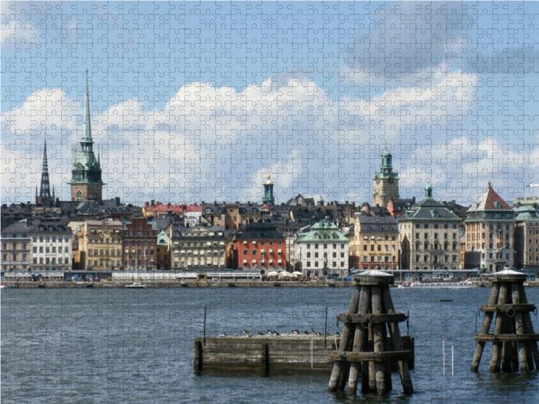 Produktbild: CALVENDO Puzzle Gamla Stan, Stockholm 1000 Teile Lege-Gr&ouml;&szlig;e 64 x 48 cm Foto-Puzzle Bild von Monika Dietsch