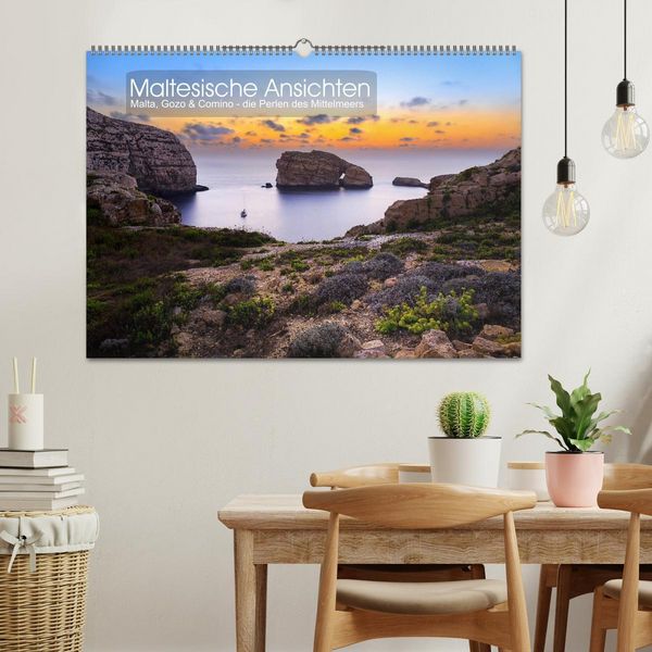 Produktbild: Maltesische Ansichten (Wandkalender 2026 DIN A2 quer), CALVENDO Monatskalender