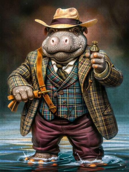 Produktbild: CALVENDO Puzzle Der Reiche Herr ToTo | 1000 Teile Lege-Gr&ouml;&szlig;e 64x48cm Foto-Puzzle f&uuml;r gl&uuml;ckliche Stunden