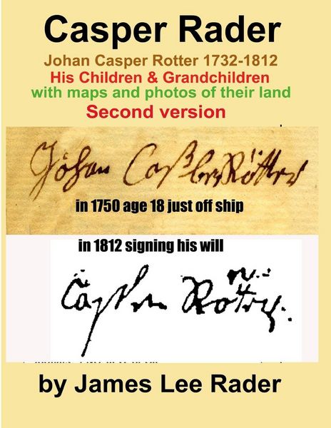 Produktbild: Casper Rader 1732-1812 Wythe county, Virginia