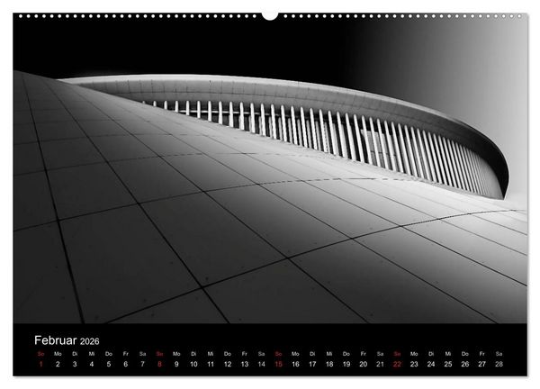 Produktbild: Black-Schwarz-Noir 2026 (Wandkalender 2026 DIN A2 quer), CALVENDO Monatskalender