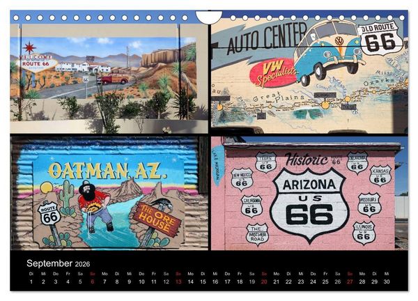 Produktbild: Route 66 im S&uuml;dwesten (Wandkalender 2026 DIN A4 quer), CALVENDO Monatskalender