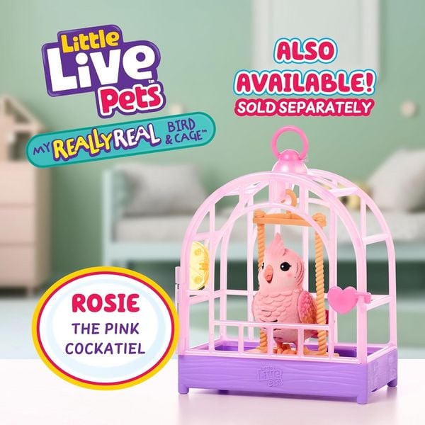 Produktbild: Moose Toys LITTLE LIVE PETS MY REALLY REAL S2 BIRD & CAGE INDIE
