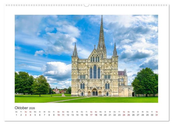 Produktbild: S&uuml;dengland - Impressionen aus dem S&uuml;dwesten von England (Wandkalender 2026 DIN A2 quer), CALVENDO Monatskalender