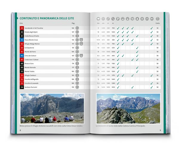 Produktbild: KOMPASS guida escursionistica Dolomiti di Sesto, Parco Naturale Tre Cime, 50 itinerari