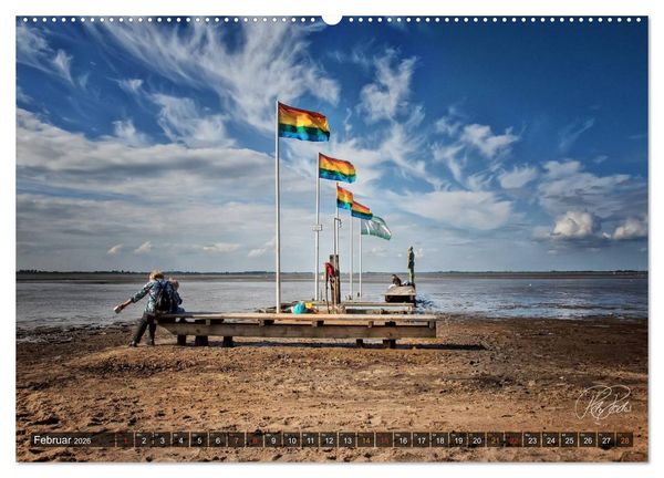 Produktbild: Friesland - Nordseebad Dangast / CH-Version (hochwertiger Premium Wandkalender 2026 DIN A2 quer), Kunstdruck in Hochglanz