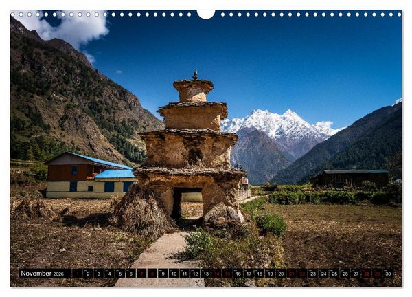 Produktbild: Nepal Tsum Valley - Tal des Gl&uuml;cks (Wandkalender 2026 DIN A3 quer), CALVENDO Monatskalender