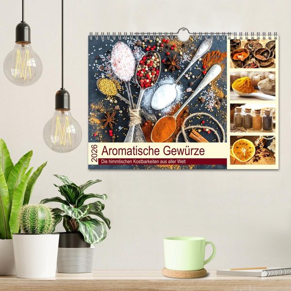 Produktbild: Aromatische Gew&uuml;rze. Die himmlischen Kostbarkeiten aus aller Welt (Wandkalender 2026 DIN A4 quer), CALVENDO Monatskalender