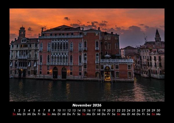 Produktbild: Venedig 2026 Fotokalender DIN A3