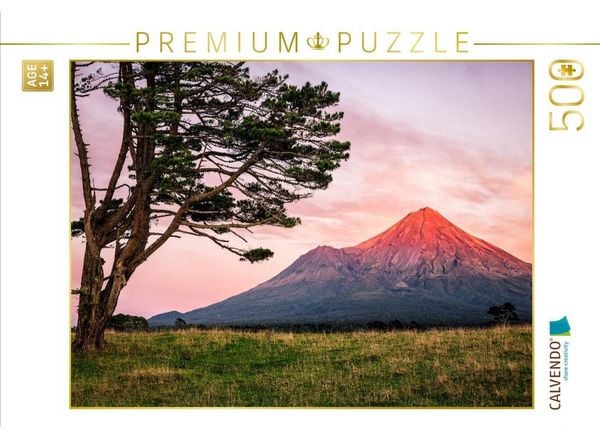 CALVENDO Puzzle Mount Taranaki - Nordinsel | 500 Teile Lege-Größe 48 × 36 cm Foto-Puzzle für Erwachsene