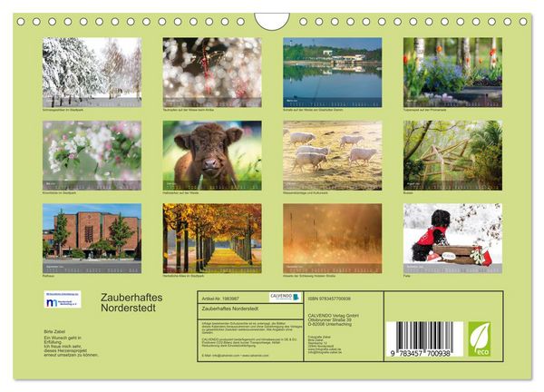 Produktbild: Zauberhaftes Norderstedt (Wandkalender 2026 DIN A4 quer), CALVENDO Monatskalender