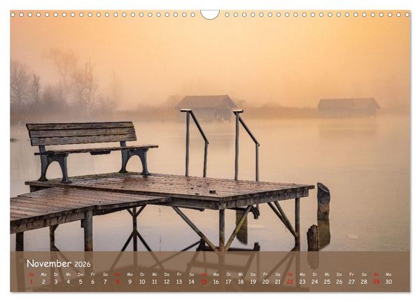 Produktbild: Stege - Seefotografie (Wandkalender 2026 DIN A3 quer), CALVENDO Monatskalender