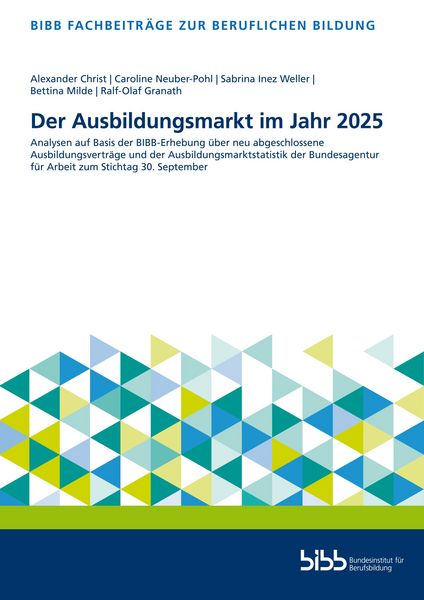 Produktbild: Der Ausbildungsmarkt im Jahr 2025