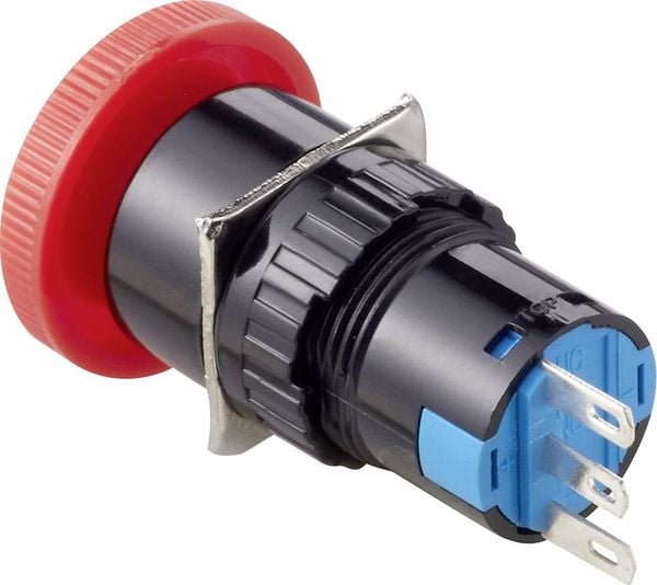 Produktbild: TRU COMPONENTS TC-LAS1-AY-11TS Not-Aus-Schalter 250 V/AC 3 A 1 &Ouml;ffner, 1 Schlie&szlig;er IP40 1 St.