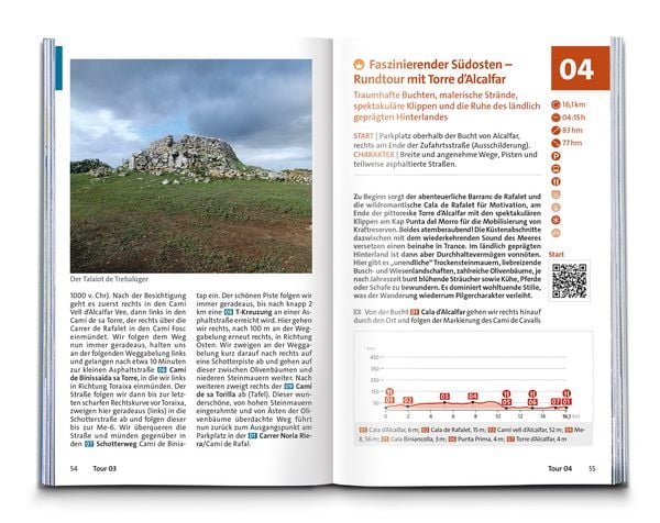 Produktbild: KOMPASS Wanderf&uuml;hrer Menorca, 45 Touren mit Extra-Tourenkarte