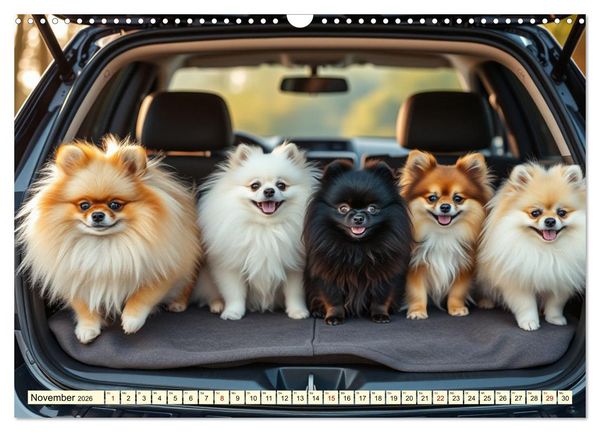 Produktbild: Tausendsassa - Pomeranian (Wandkalender 2026 DIN A3 quer), CALVENDO Monatskalender