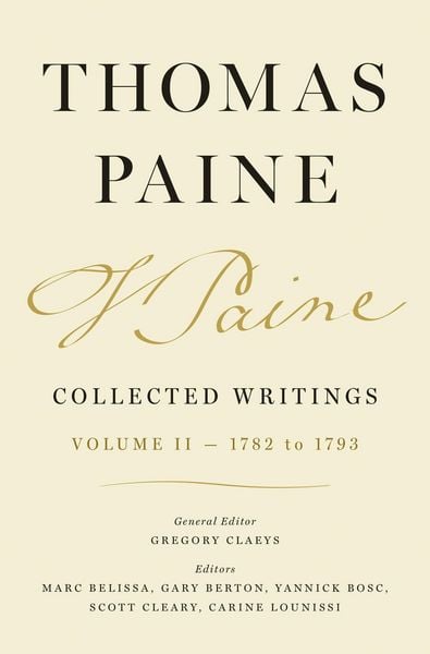 Produktbild: Thomas Paine Collected Writings, Volume 2 - 1782 to 1793