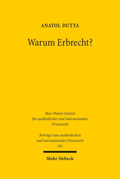 Produktbild: Warum Erbrecht?