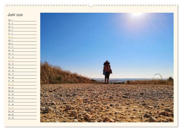 Produktbild: Buen Camino - Pilgerreise auf dem Jakobsweg - Camino Franc&eacute;s (hochwertiger Premium Wandkalender 2026 DIN A2 quer), Kunstdruck in Hochglanz