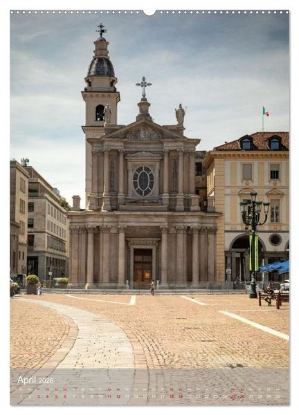 Produktbild: Turin. Geschichte und Architektur. (Wandkalender 2026 DIN A2 hoch), CALVENDO Monatskalender