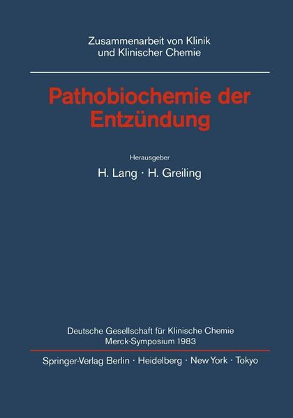 Produktbild: Pathobiochemie der Entz&uuml;ndung