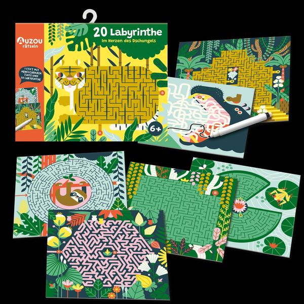 Produktbild: Auzou 20 Labyrinthe im Herzen des Dschungels