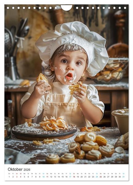 Produktbild: Backen mit Kids (Wandkalender 2026 DIN A4 hoch), CALVENDO Monatskalender