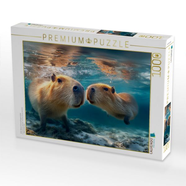Produktbild: CALVENDO Puzzle Unter Wasser ist es auch ganz sch&ouml;n | 1000 Teile Lege-Gr&ouml;&szlig;e 64x48cm Foto-Puzzle f&uuml;r gl&uuml;ckliche Stunden