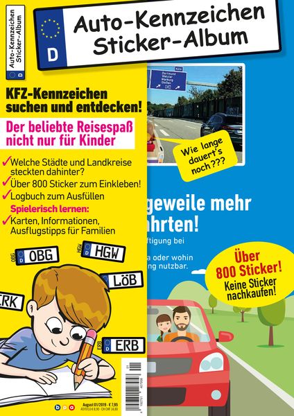 Auto-Kennzeichen Sticker-Album