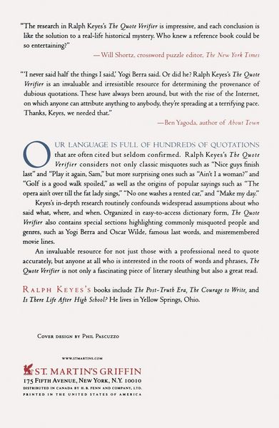 Produktbild: Keyes, R: Quote Verifier