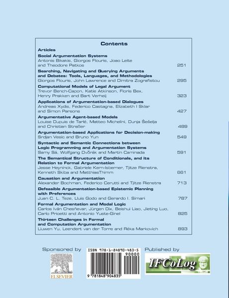 Produktbild: Journal of Applied Logics. The IfCoLog Journal of Logics and their Aplications. Volume 12, issue 3, March 2025