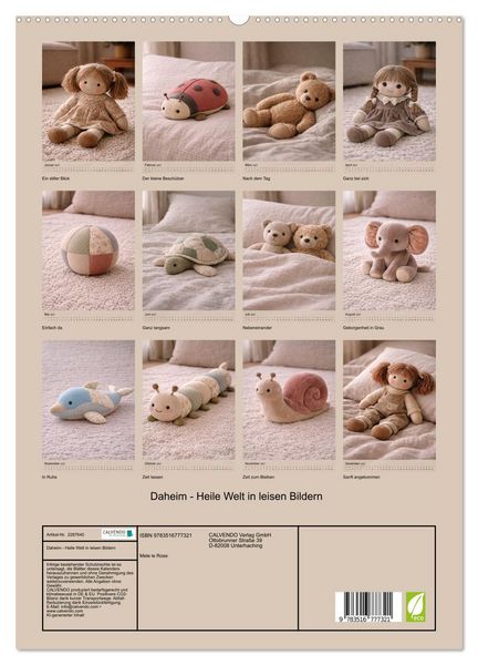 Produktbild: Daheim - Heile Welt in leisen Bildern (hochwertiger Premium Wandkalender 2027 DIN A2 hoch), Kunstdruck in Hochglanz