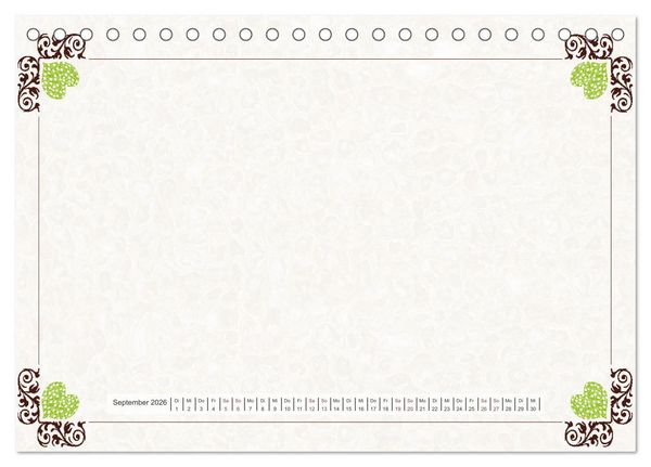Produktbild: Bastelkalender Nostalgie-Rahmen 2026 (Tischkalender 2026 DIN A5 quer), CALVENDO Monatskalender