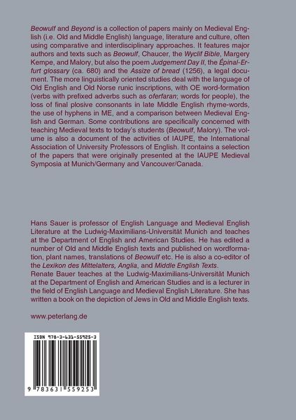 Produktbild: &laquo;Beowulf&raquo; and Beyond