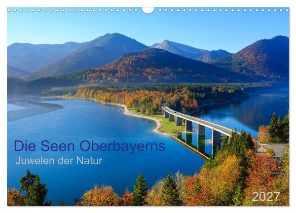 Produktbild: Die Seen Oberbayerns Juwelen der Natur (Wandkalender 2027 DIN A3 quer), CALVENDO Monatskalender