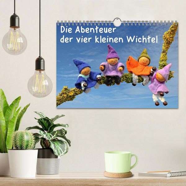 Produktbild: Die Abenteuer der vier kleinen Wichtel (Wandkalender 2026 DIN A4 quer), CALVENDO Monatskalender