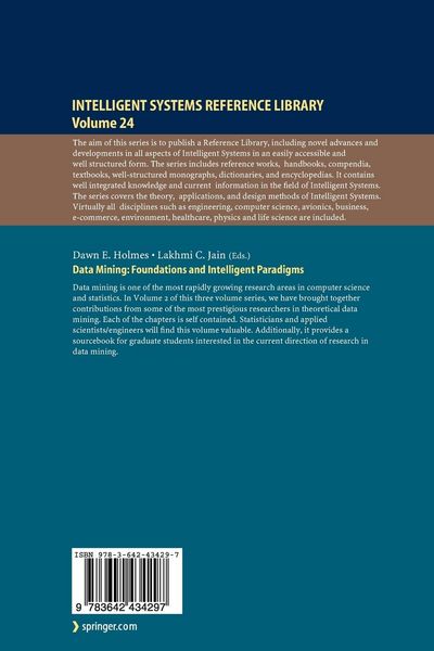 Produktbild: Data Mining: Foundations and Intelligent Paradigms
