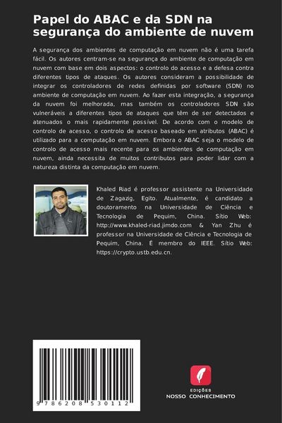 Produktbild: Papel do ABAC e da SDN na seguran&ccedil;a do ambiente de nuvem